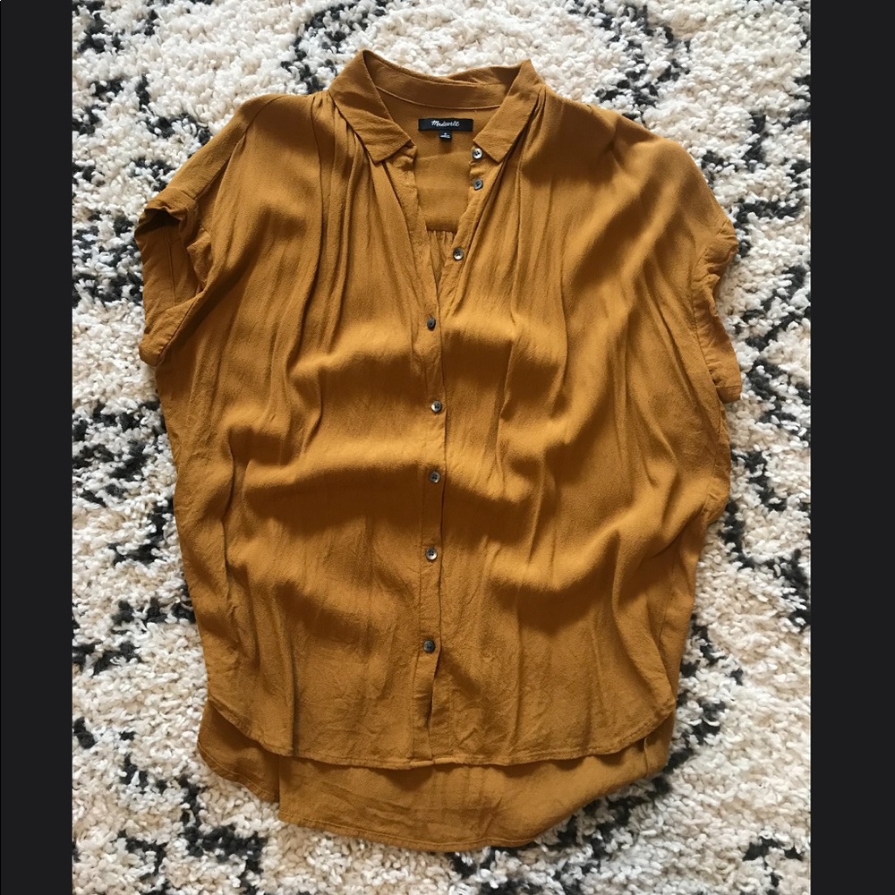 Madewell Mustard Blouse